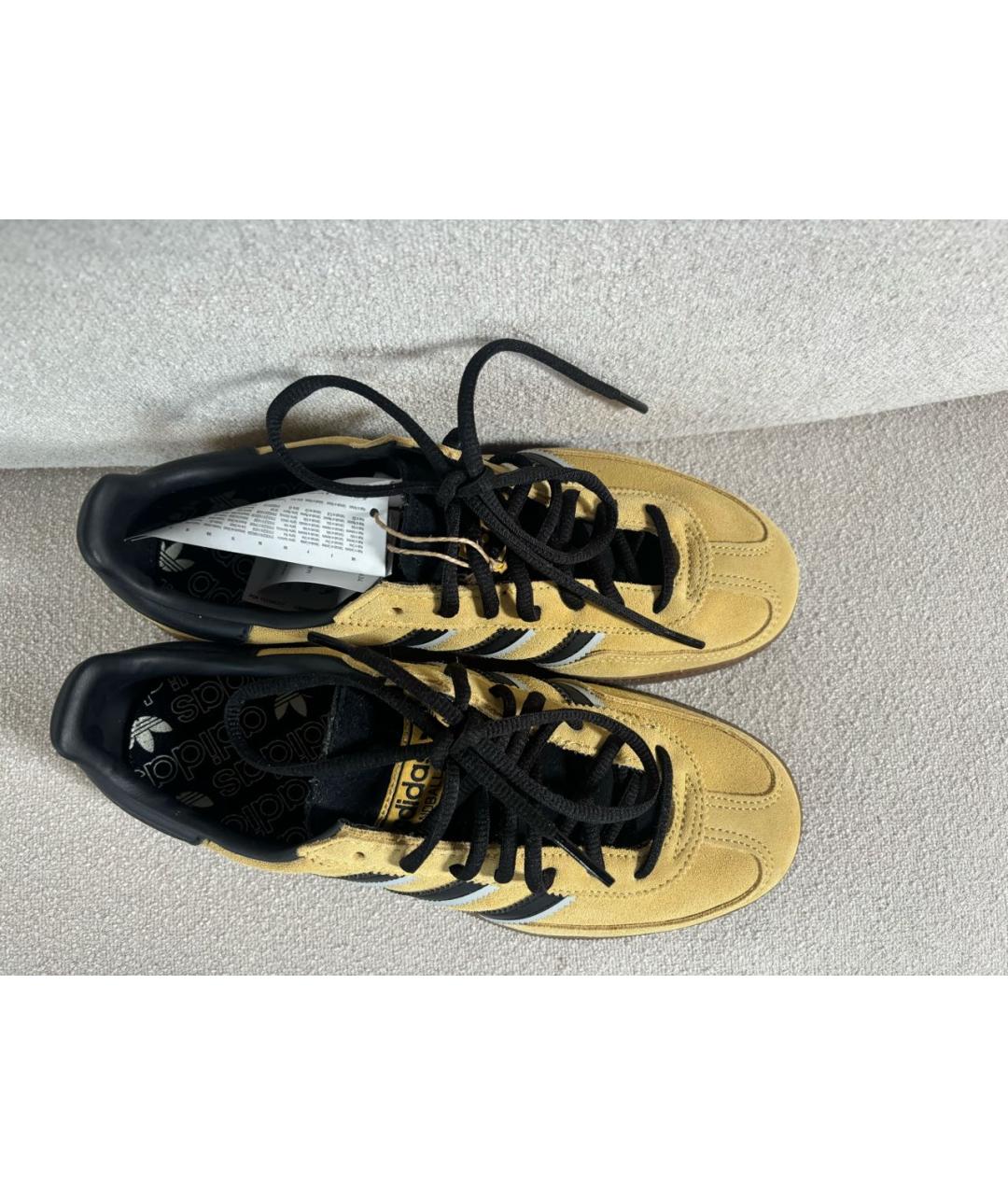 ADIDAS Горчичные замшевые кеды, фото 6