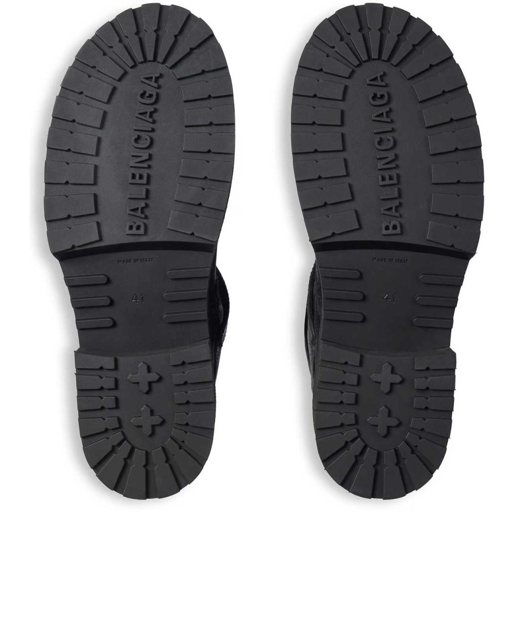 BALENCIAGA Черные кожаные сапоги, фото 7