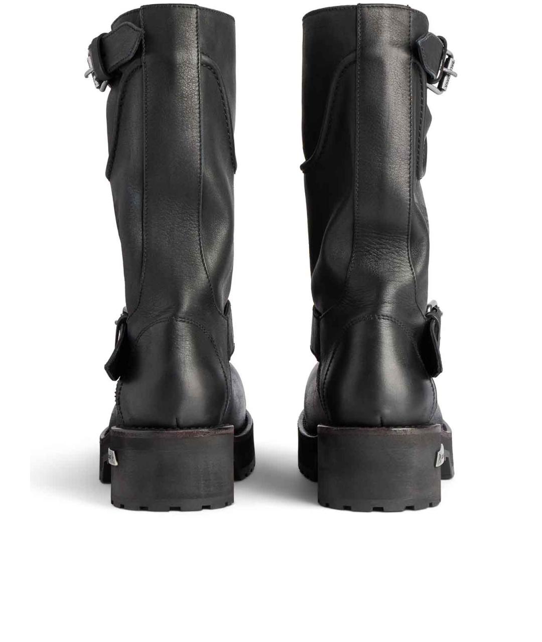 BALENCIAGA Черные кожаные сапоги, фото 5