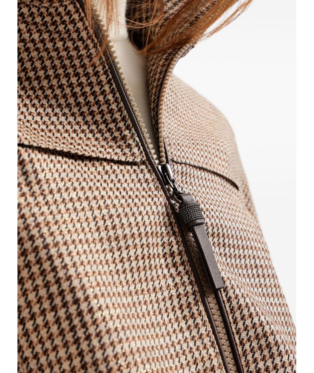 BRUNELLO CUCINELLI Бежевая шерстяная куртка, фото 3