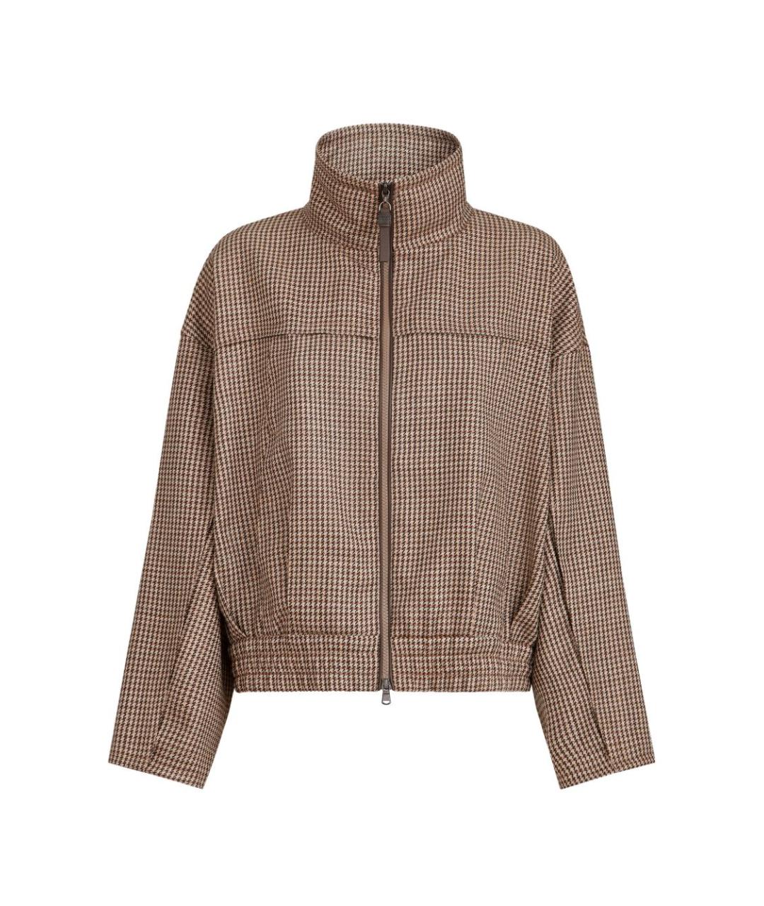 BRUNELLO CUCINELLI Бежевая шерстяная куртка, фото 1
