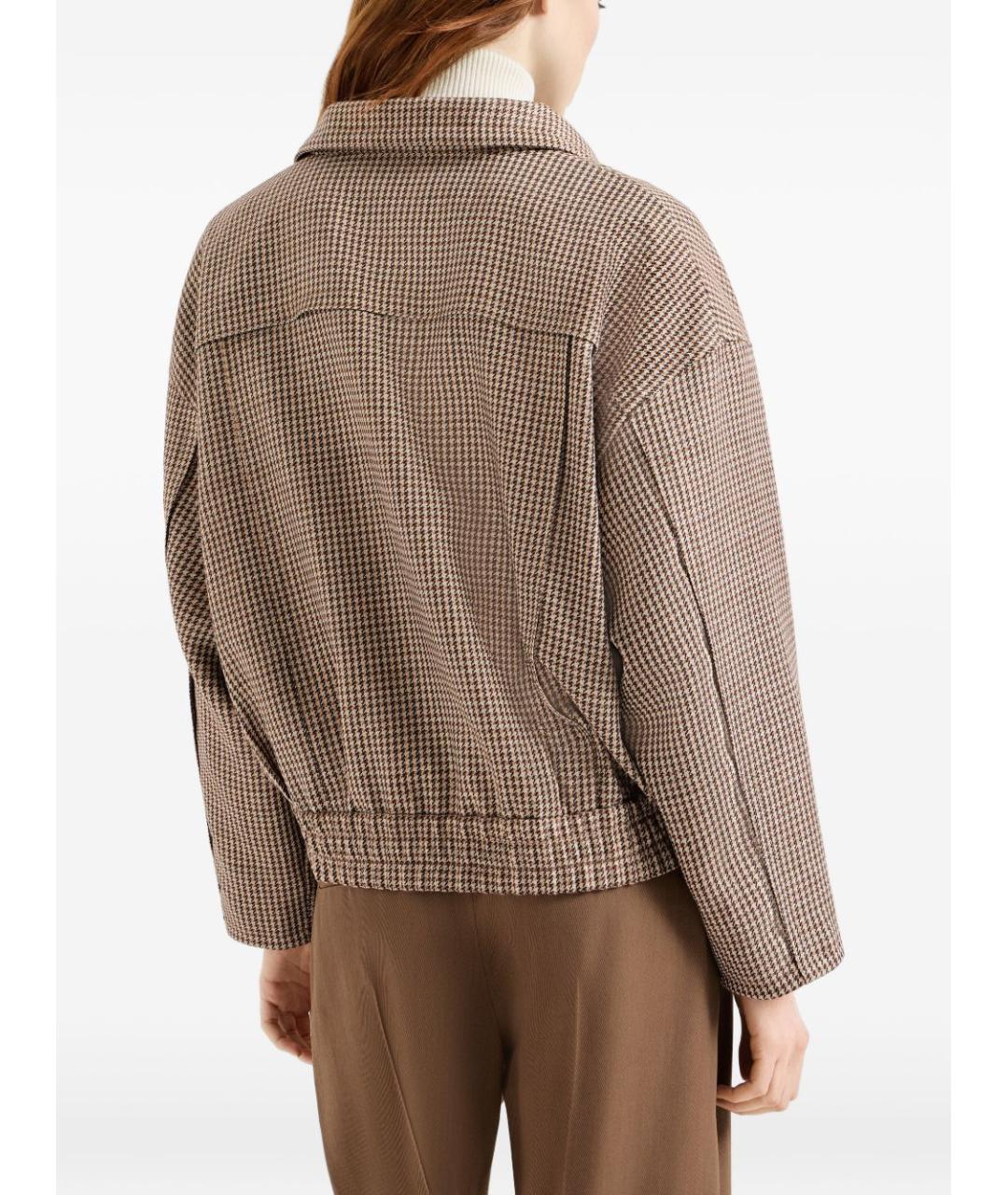 BRUNELLO CUCINELLI Бежевая шерстяная куртка, фото 6