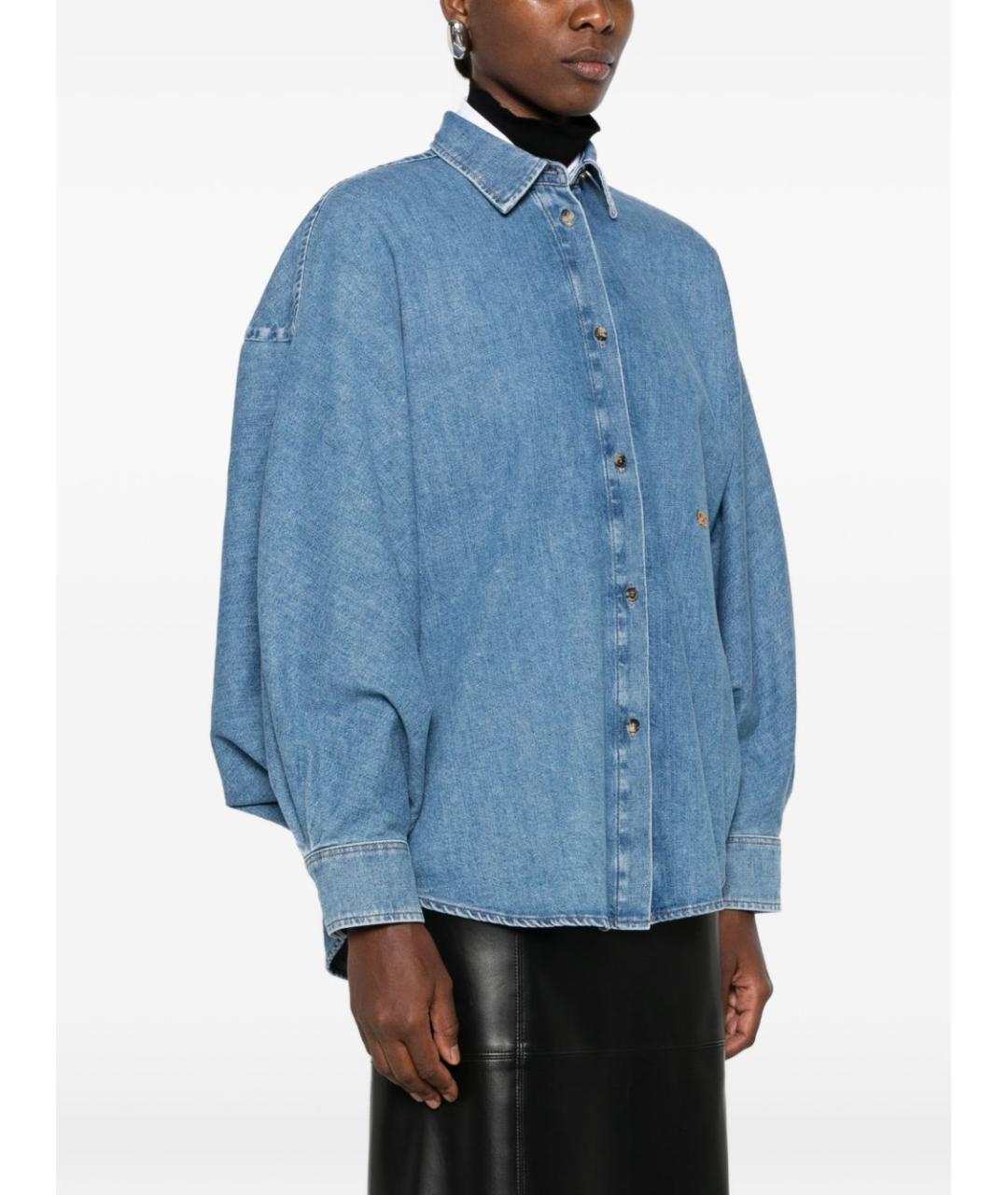 LOEWE Голубая деним рубашка, фото 3