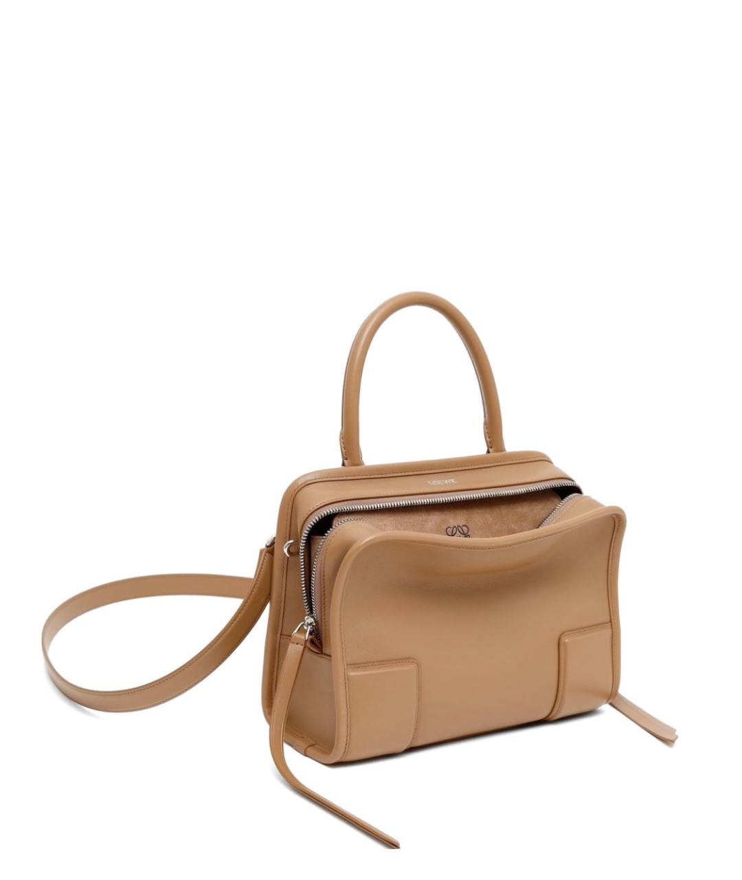 LOEWE Коричневая кожаная сумка тоут, фото 2
