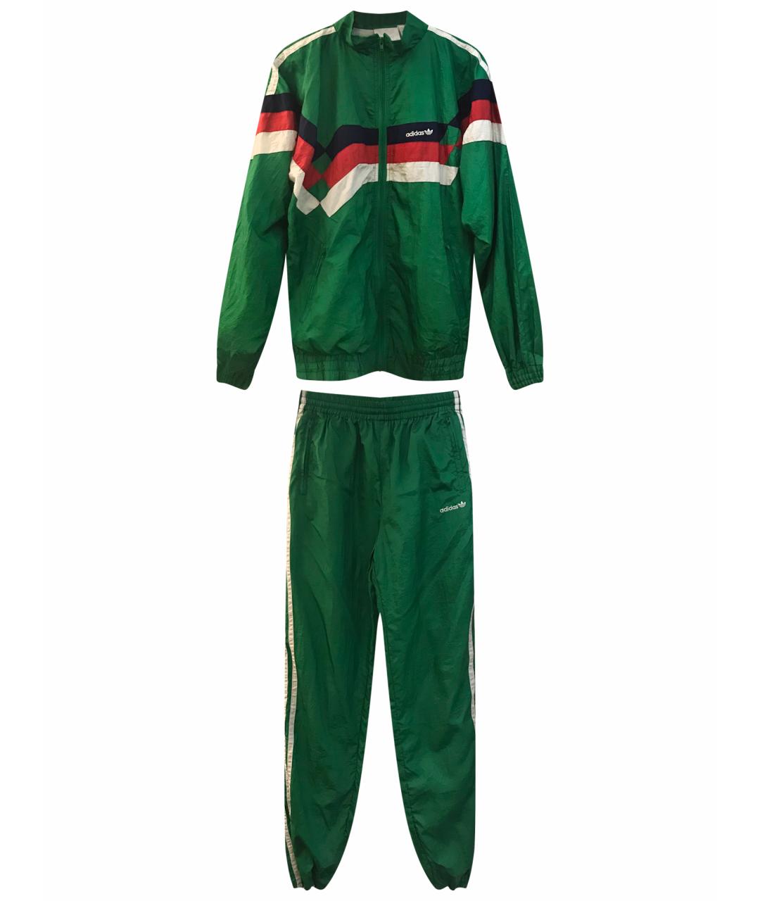 ADIDAS Зеленый полиэстеровый спортивный костюм, фото 1