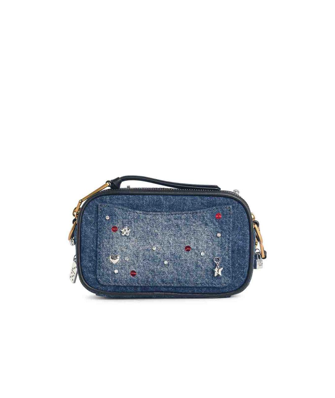 MARC JACOBS Синяя хлопковая сумка через плечо, фото 3