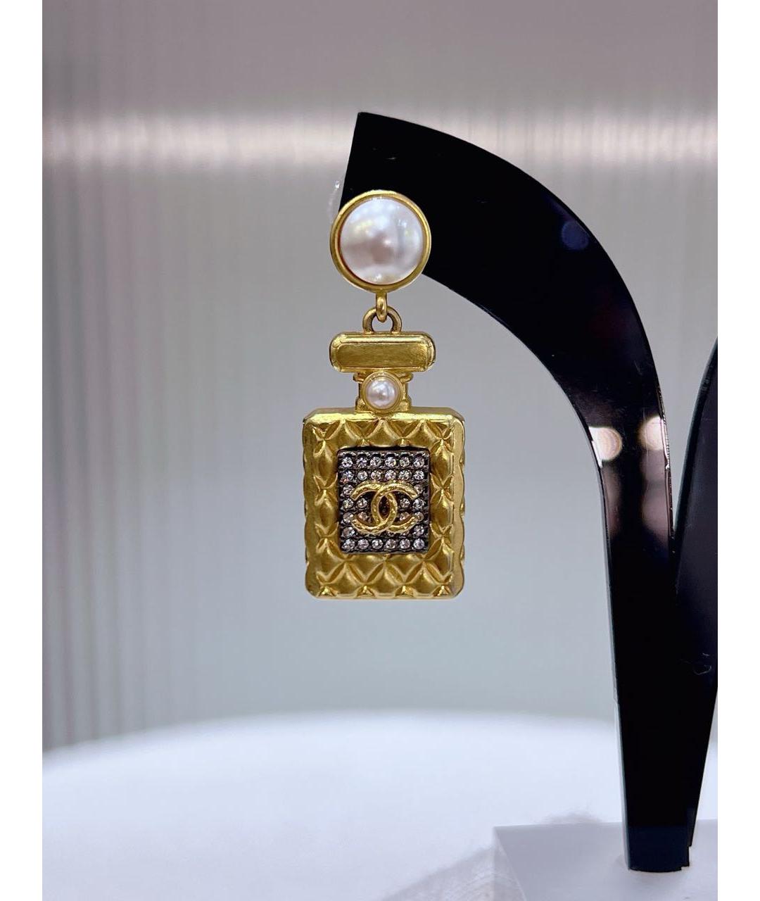 CHANEL Золотые серьги, фото 5