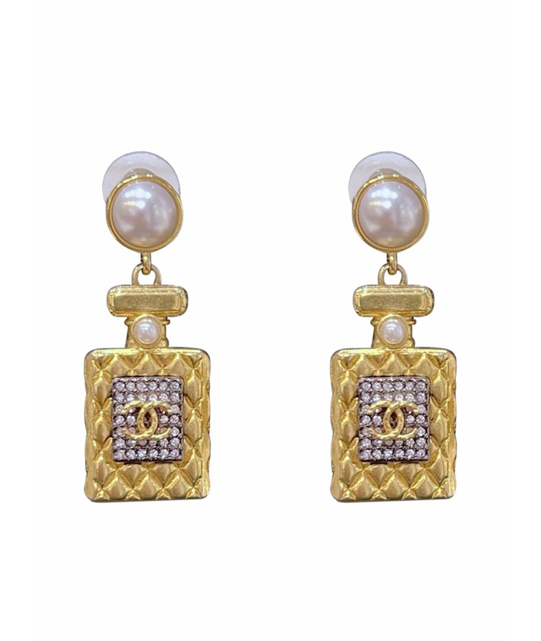 CHANEL Золотые серьги, фото 1