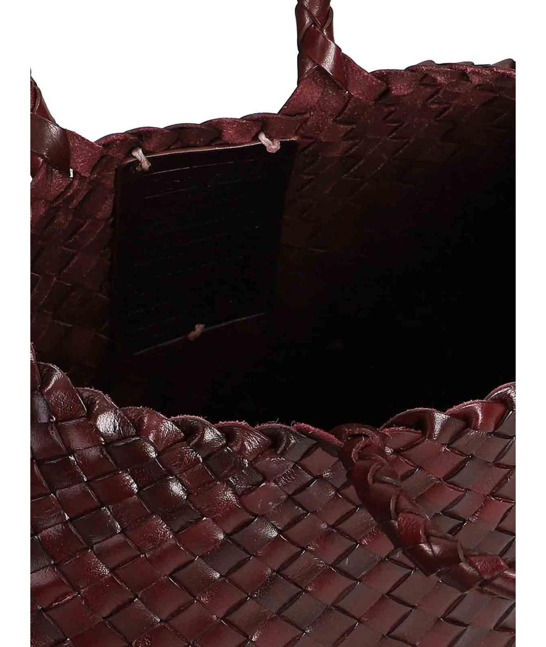 Dragon Diffusion Коричневая кожаная сумка тоут, фото 4