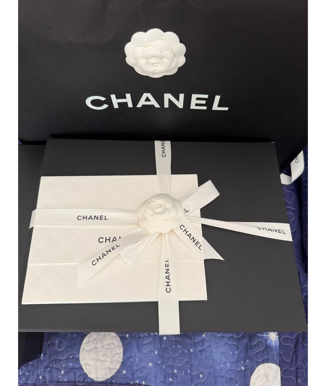 CHANEL Бежевая кожаная сумка через плечо, фото 3