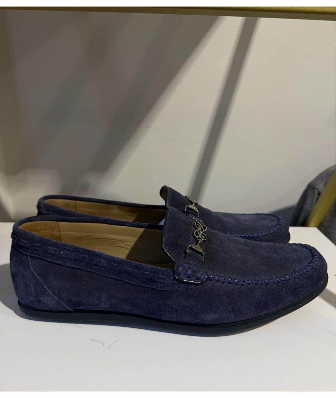 Castello d'Oro Синие замшевые мокасины, фото 9