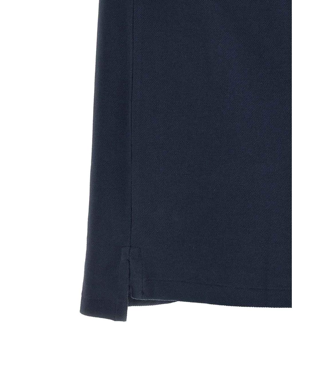 POLO RALPH LAUREN Синее хлопковое поло с коротким рукавом, фото 4