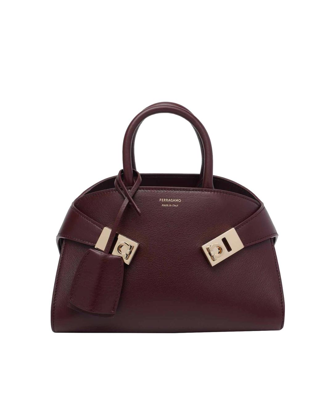 FERRAGAMO Красная кожаная сумка через плечо, фото 1