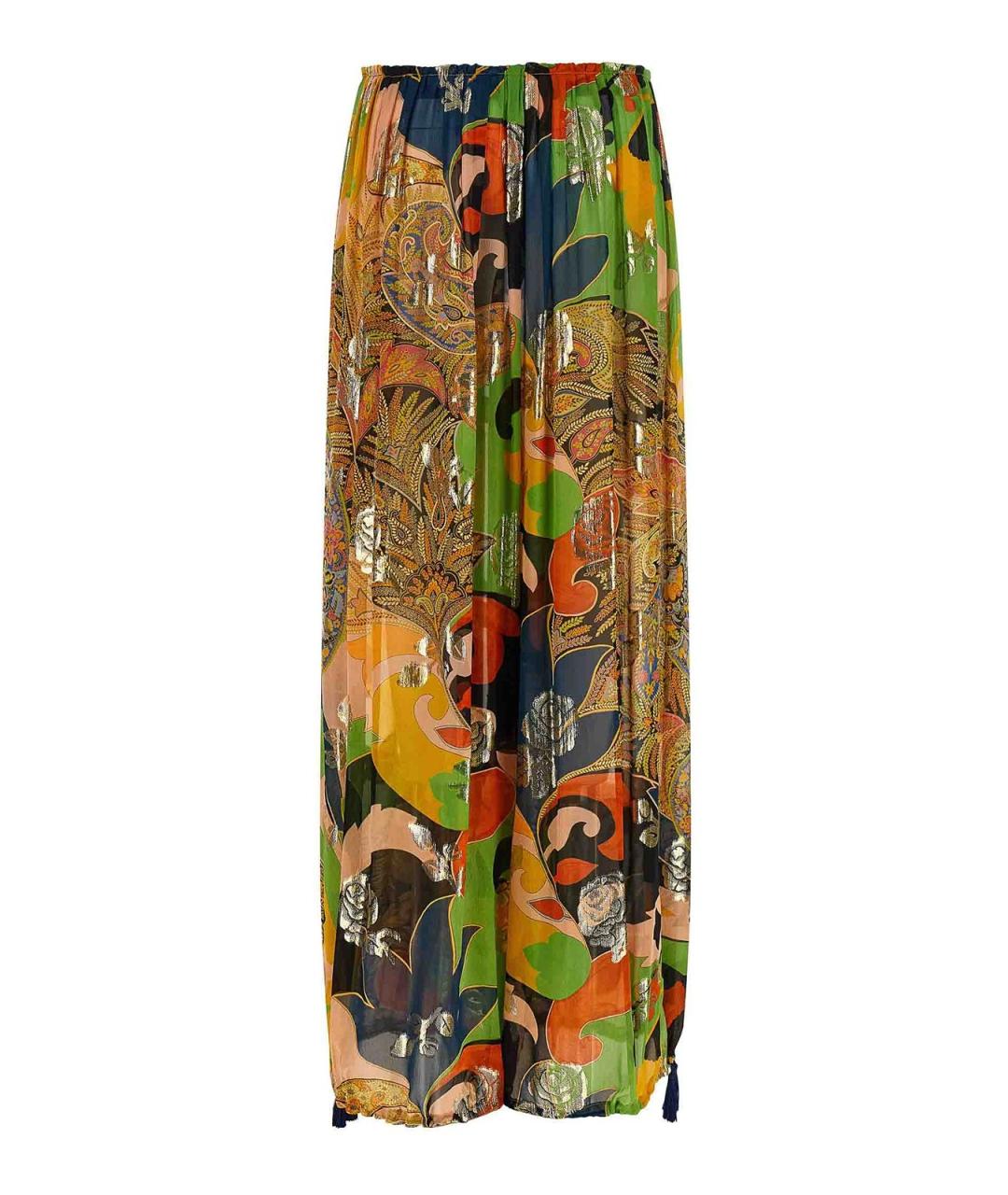 ETRO Мульти шелковые брюки широкие, фото 2