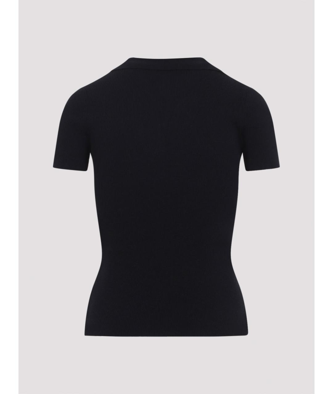 MAX MARA Синяя шерстяная футболка, фото 2