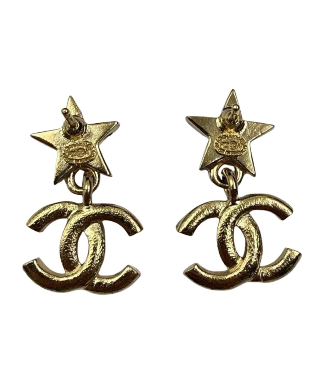 CHANEL Золотые серьги, фото 2