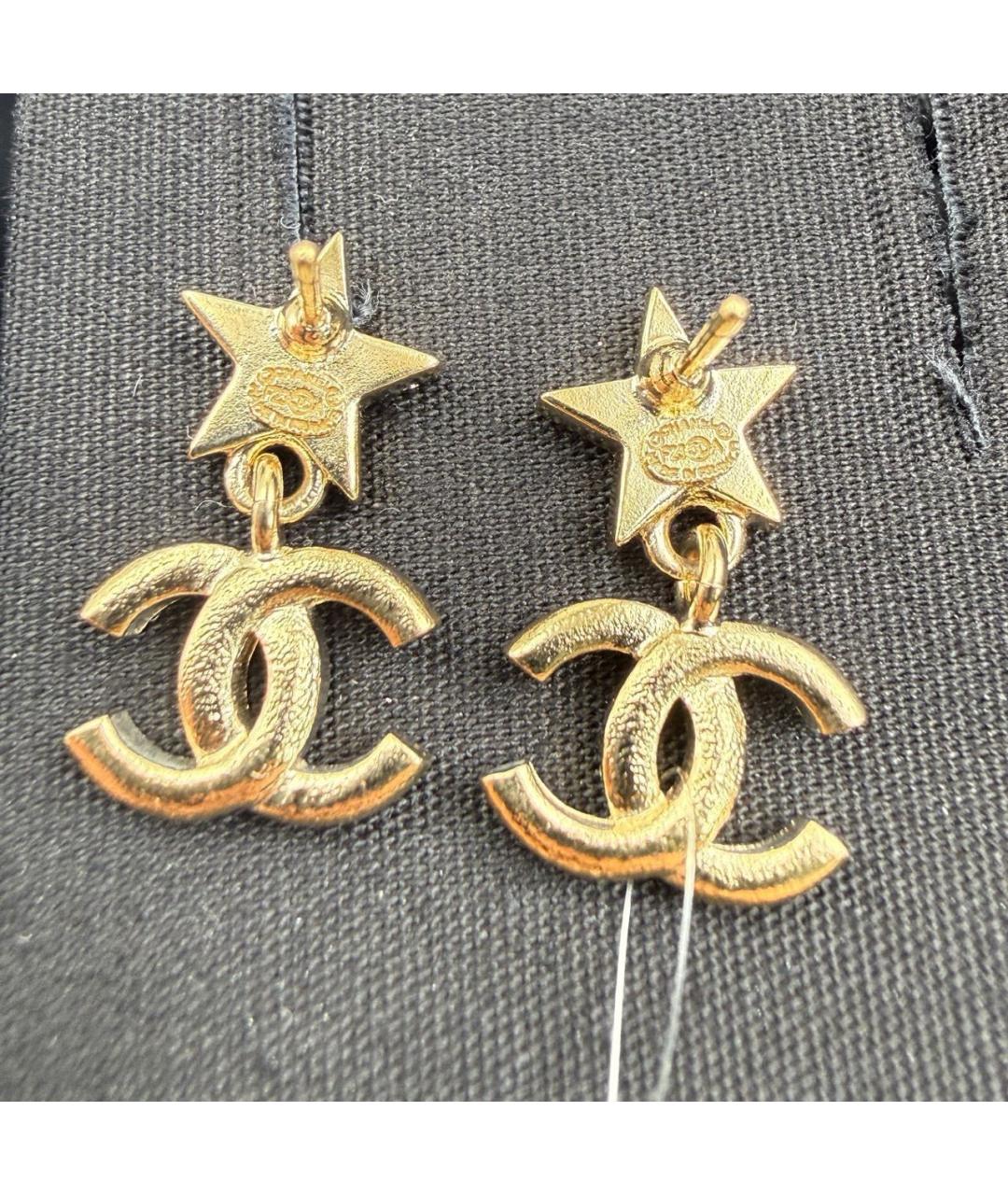 CHANEL Золотые серьги, фото 3