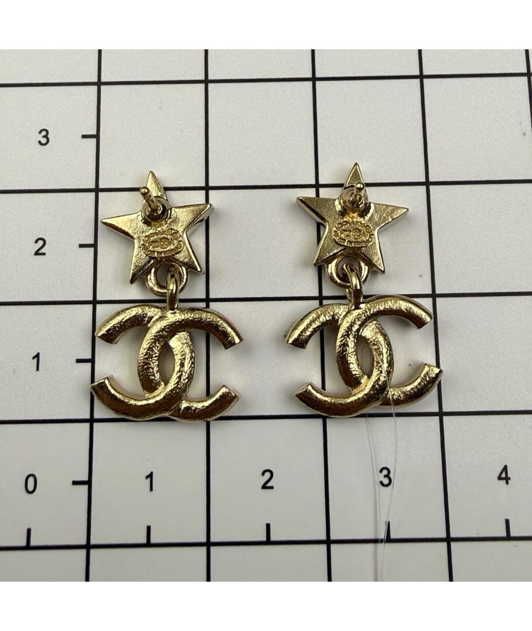 CHANEL Золотые серьги, фото 8