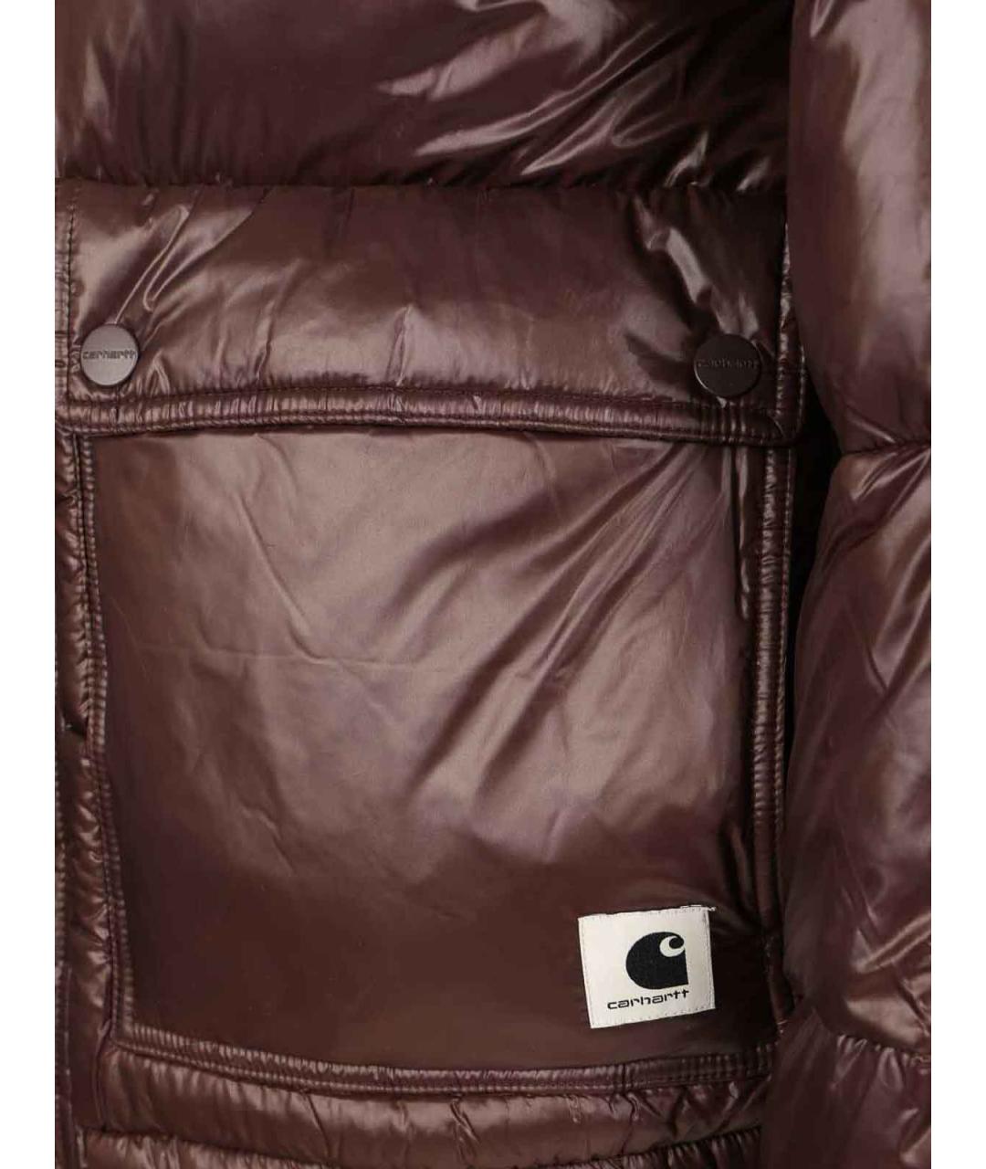 CARHARTT Коричневая полиэстеровая куртка, фото 4