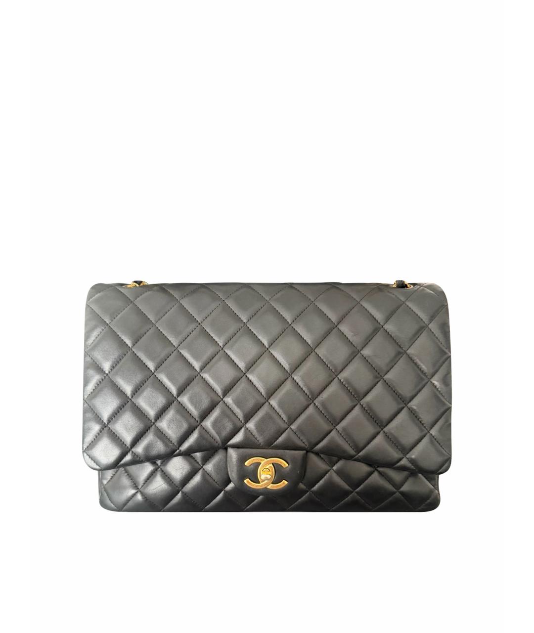 CHANEL Черная кожаная сумка тоут, фото 1