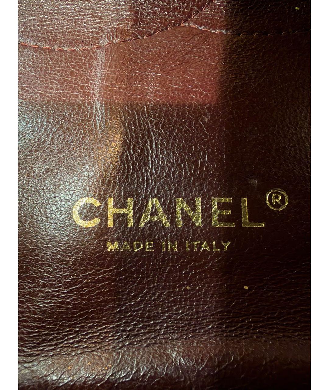 CHANEL Черная кожаная сумка тоут, фото 8
