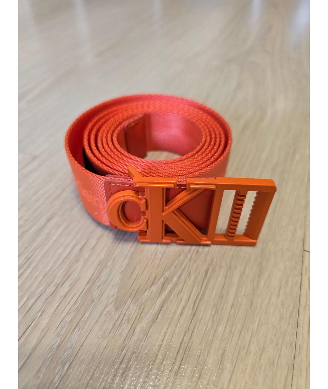 CALVIN KLEIN Оранжевый ремень, фото 6