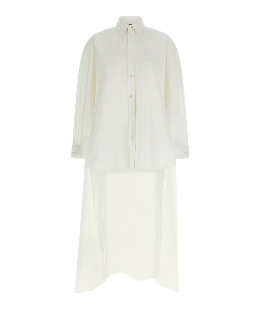 BALENCIAGA Белая хлопковая рубашка, фото 1