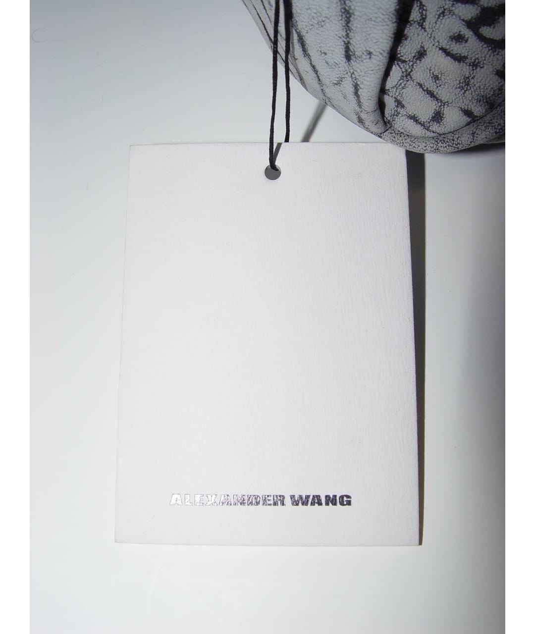 ALEXANDER WANG Белая кожаная сумка через плечо, фото 3