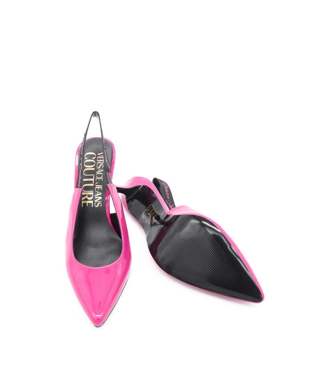 VERSACE JEANS COUTURE Розовые резиновые туфли, фото 5