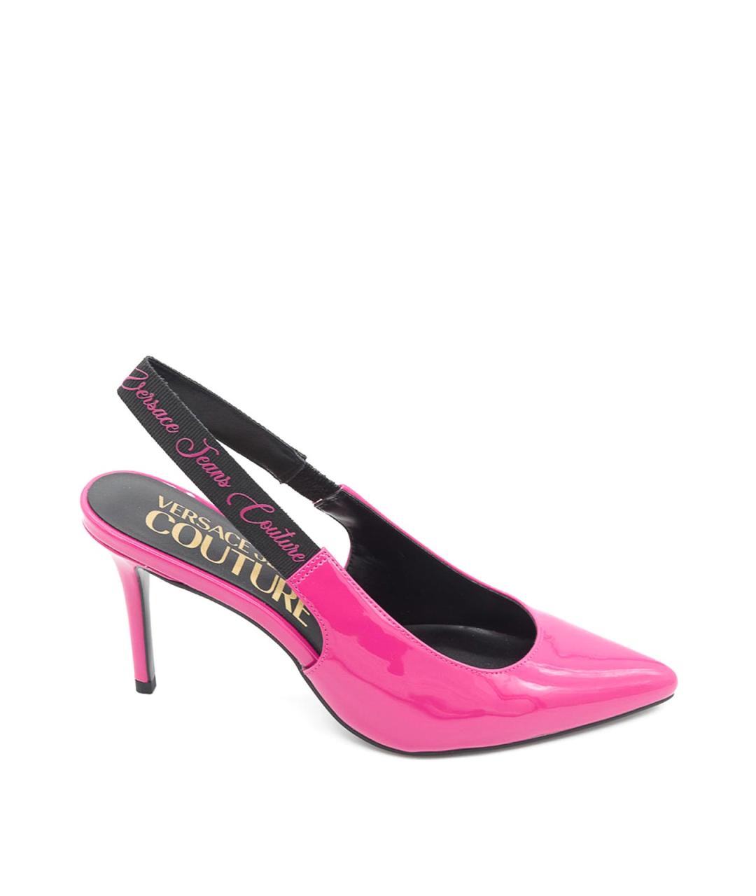VERSACE JEANS COUTURE Розовые резиновые туфли, фото 1