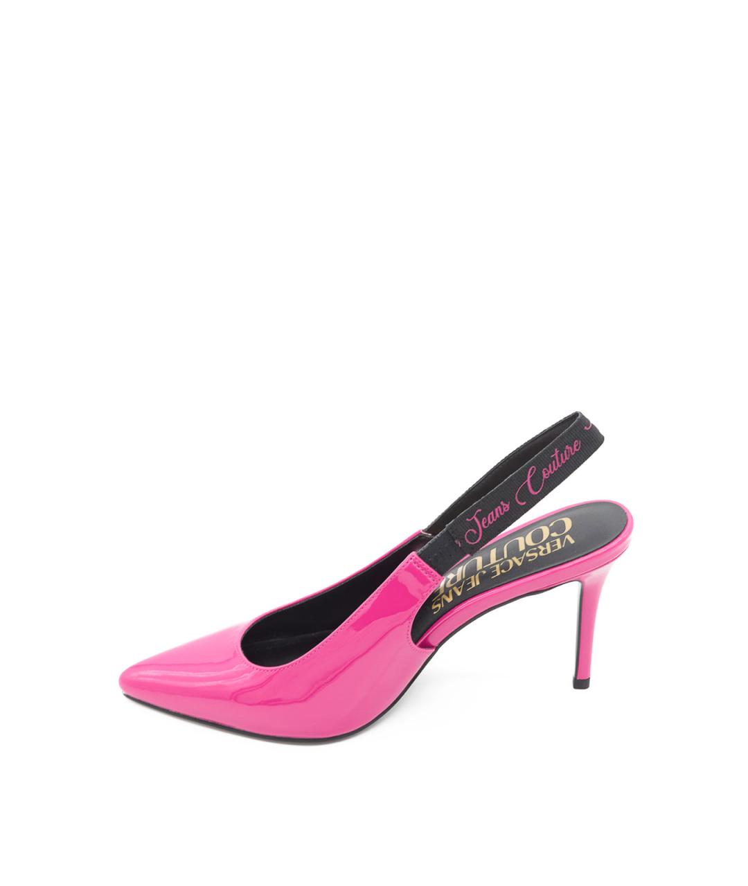 VERSACE JEANS COUTURE Розовые резиновые туфли, фото 2