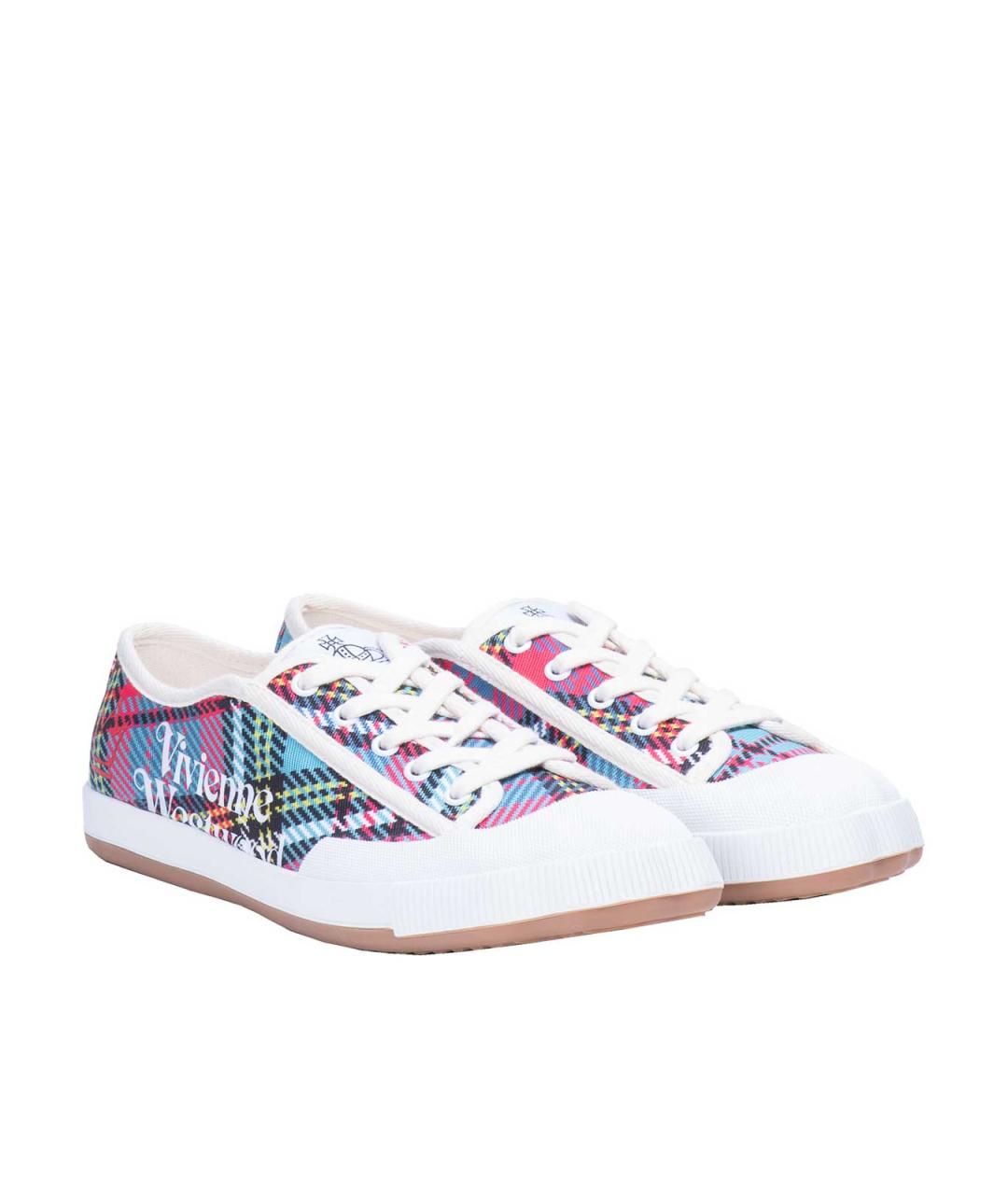 VIVIENNE WESTWOOD Мульти текстильные кроссовки, фото 2
