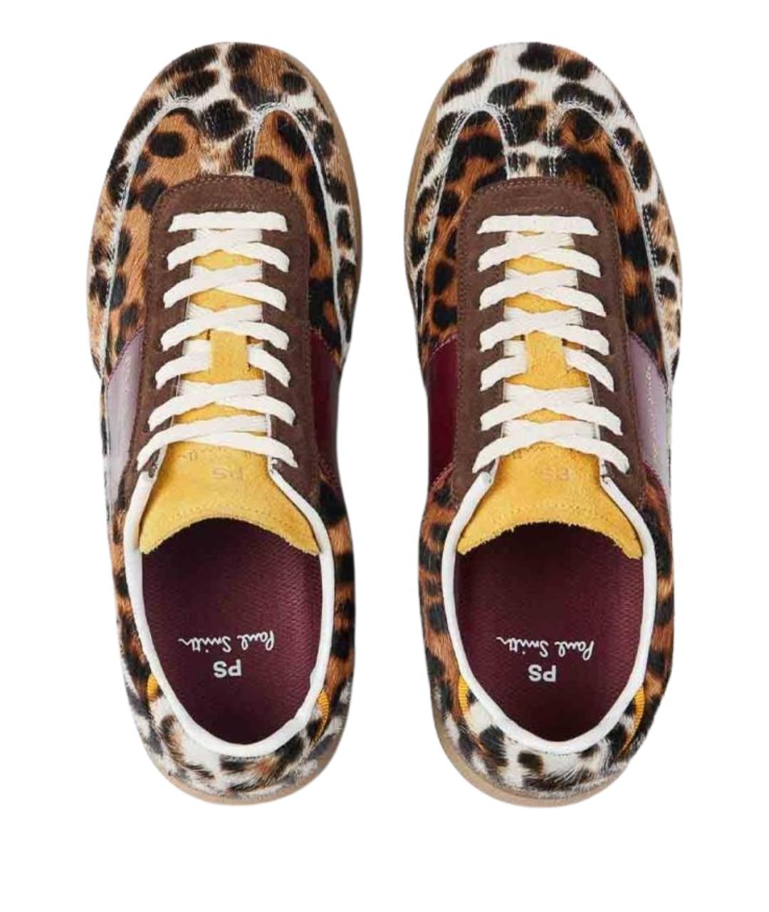 PAUL SMITH Мульти кожаные кроссовки, фото 4