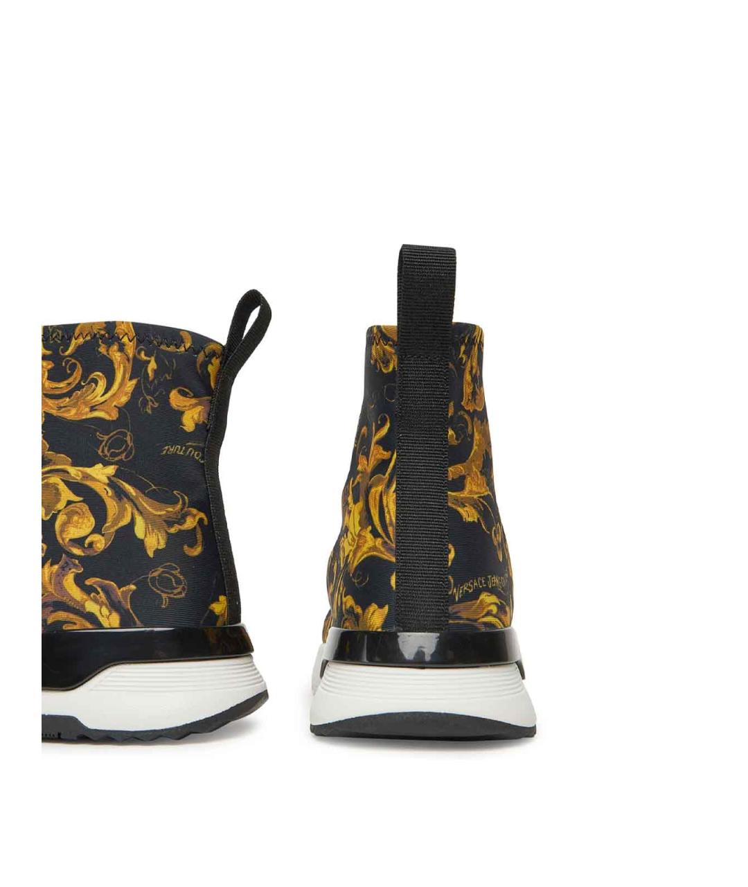 VERSACE JEANS COUTURE Черные резиновые кроссовки, фото 4