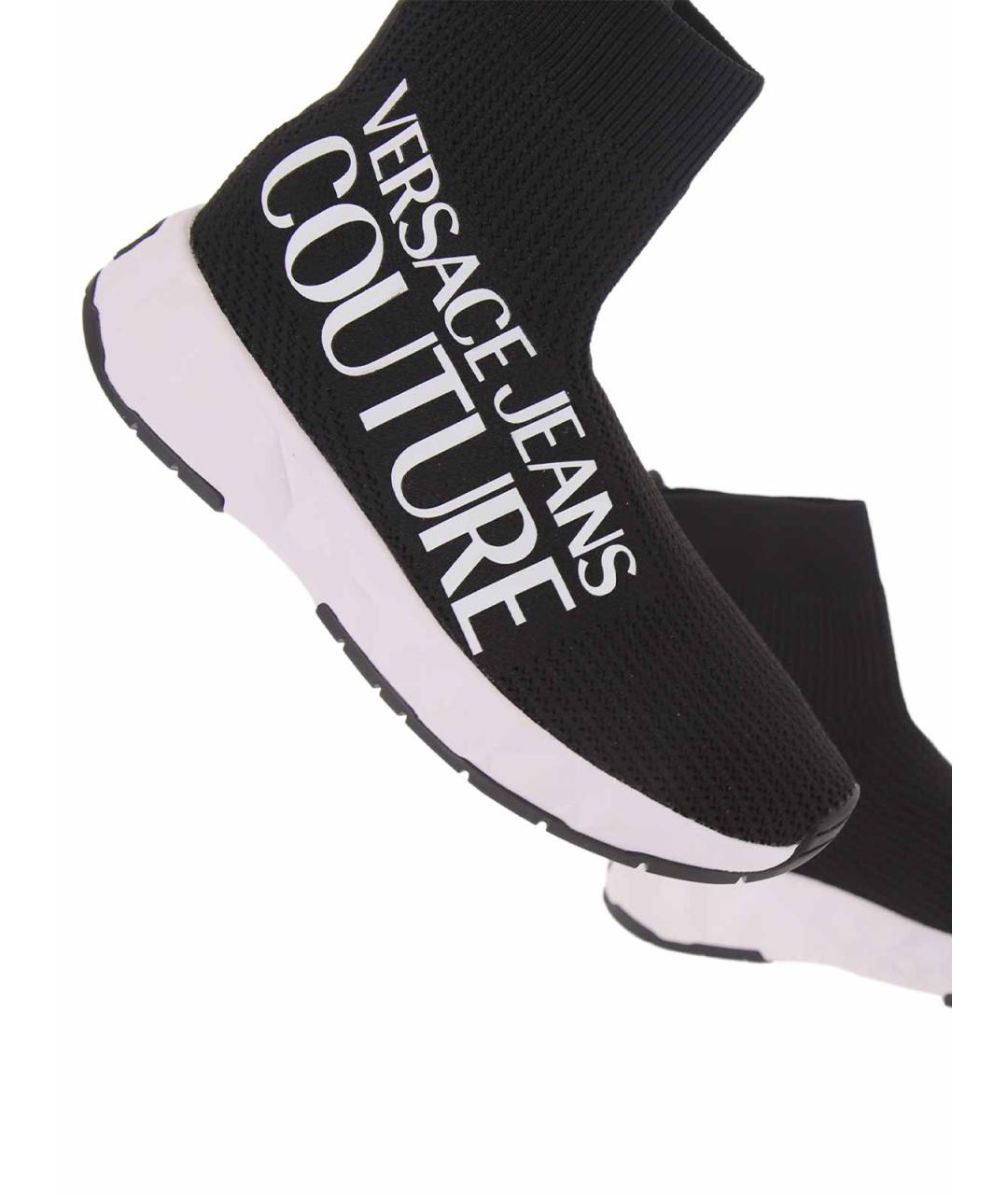 VERSACE JEANS COUTURE Черные текстильные кроссовки, фото 5