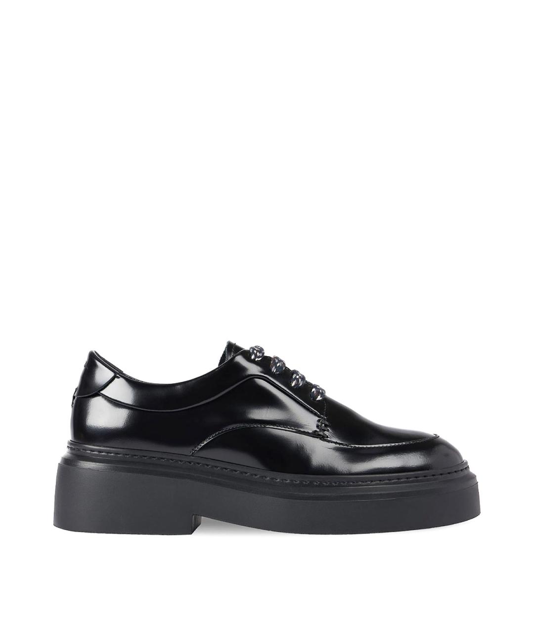 PAUL SMITH Черные кожаные ботинки, фото 1