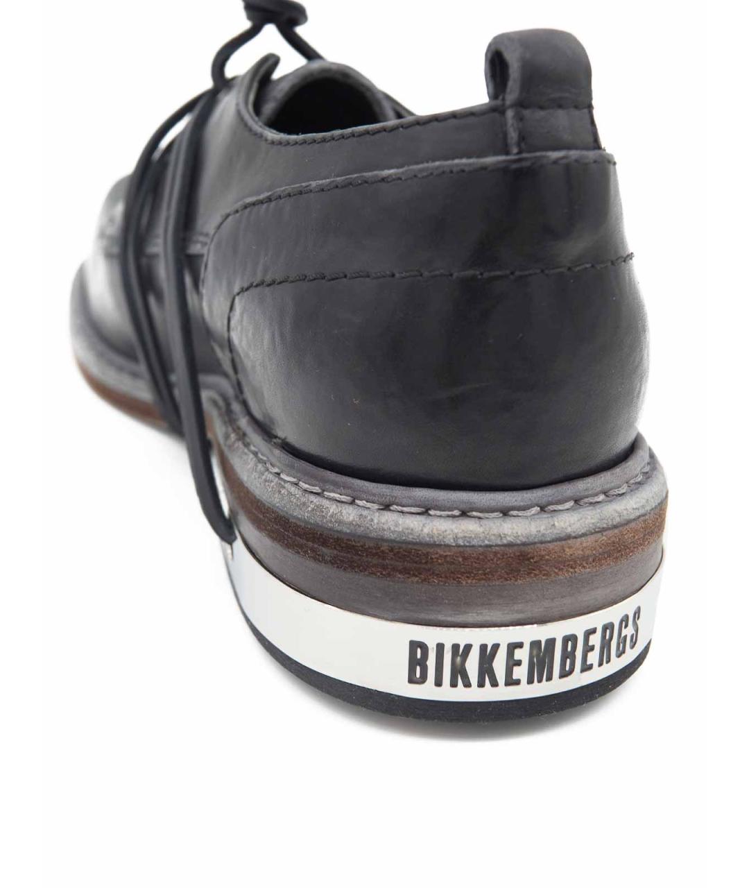 BIKKEMBERGS Черные кожаные туфли, фото 6