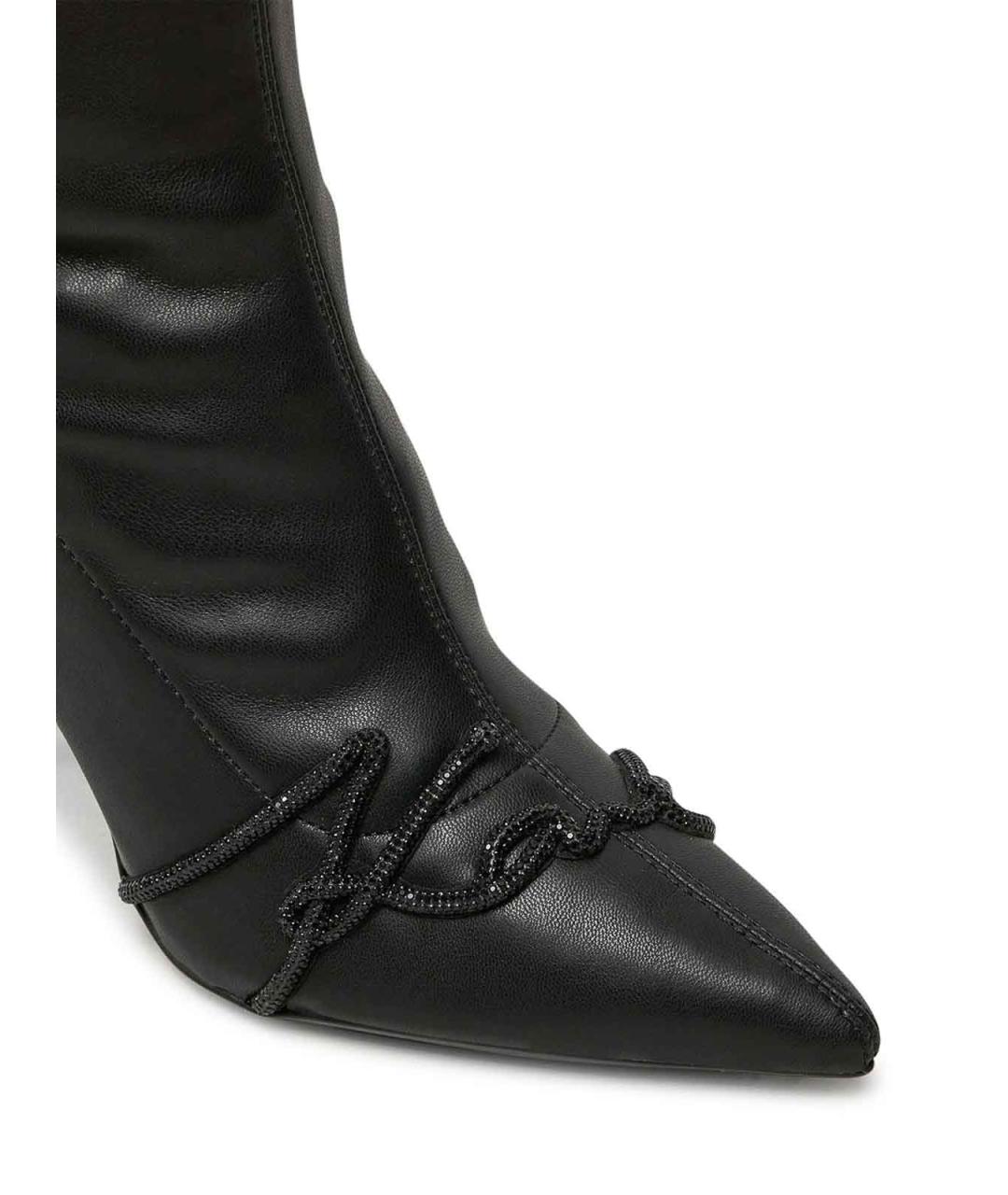 KARL LAGERFELD Черные кожаные сапоги, фото 4
