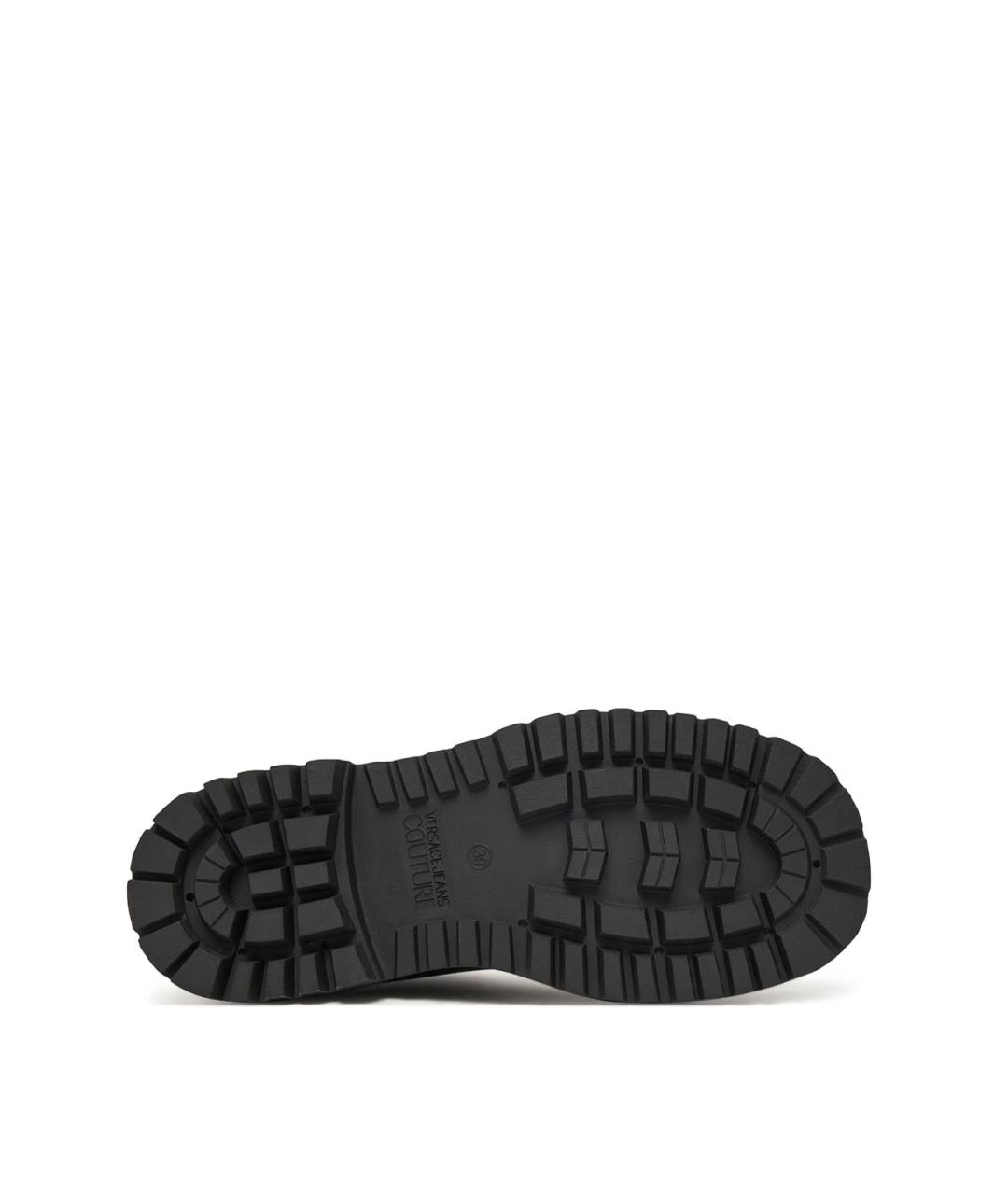 VERSACE JEANS COUTURE Черные синтетические сапоги, фото 4
