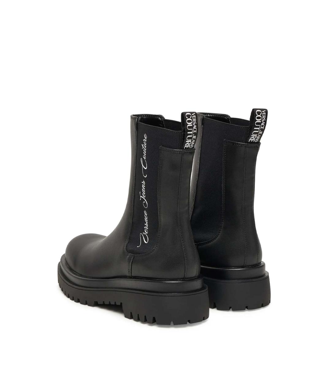 VERSACE JEANS COUTURE Черные синтетические сапоги, фото 3