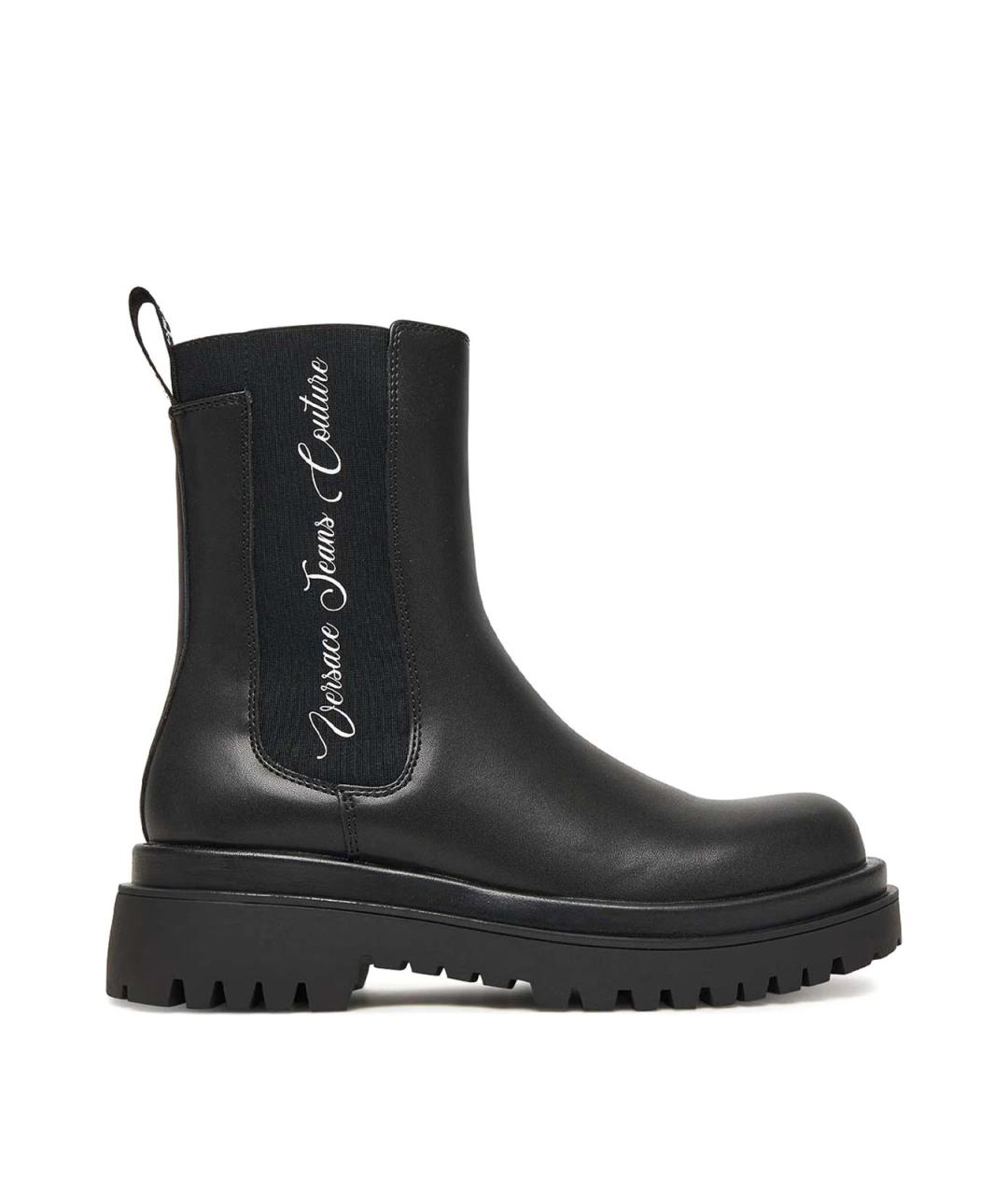 VERSACE JEANS COUTURE Черные синтетические сапоги, фото 1