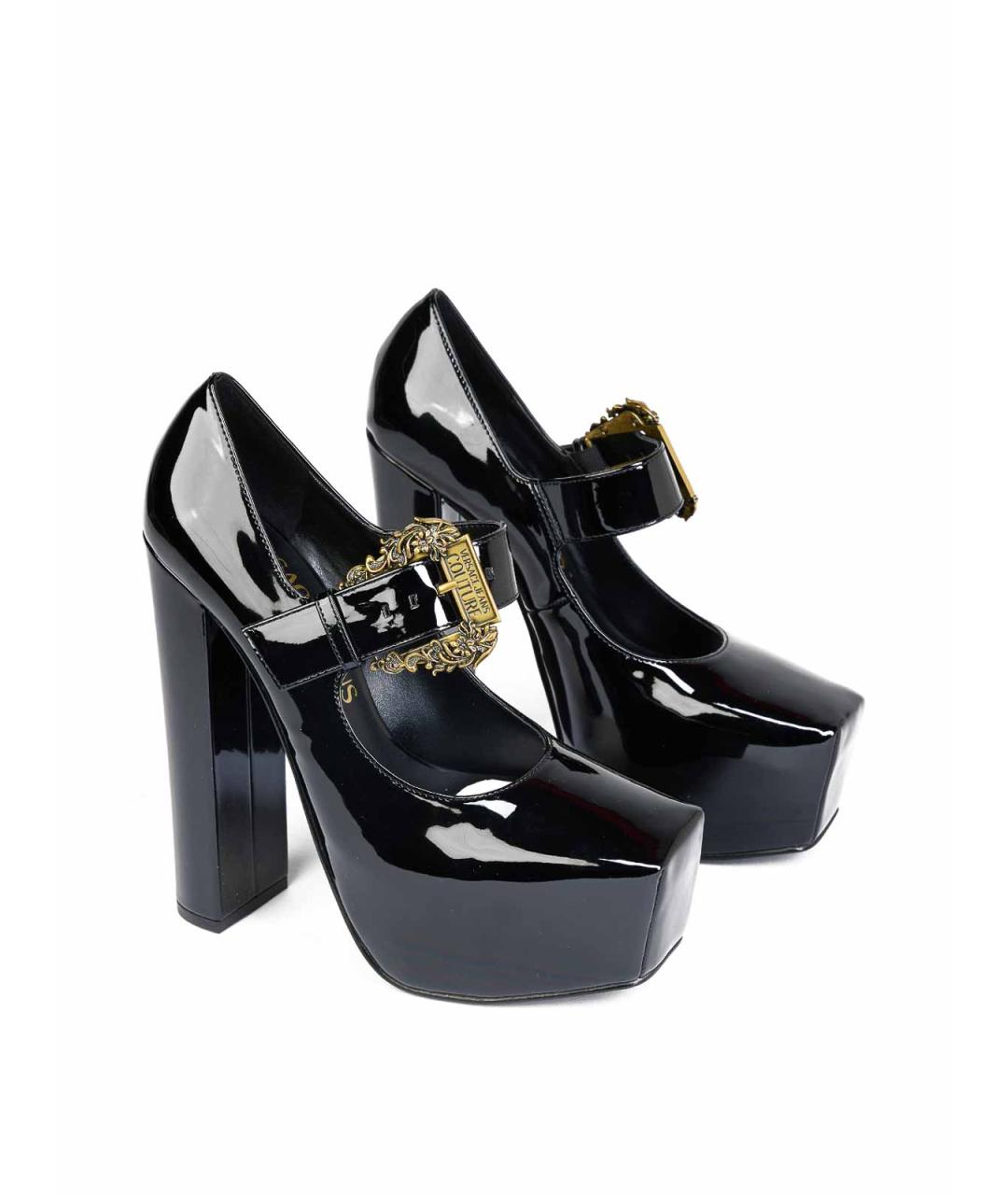 VERSACE JEANS COUTURE Черные туфли, фото 3