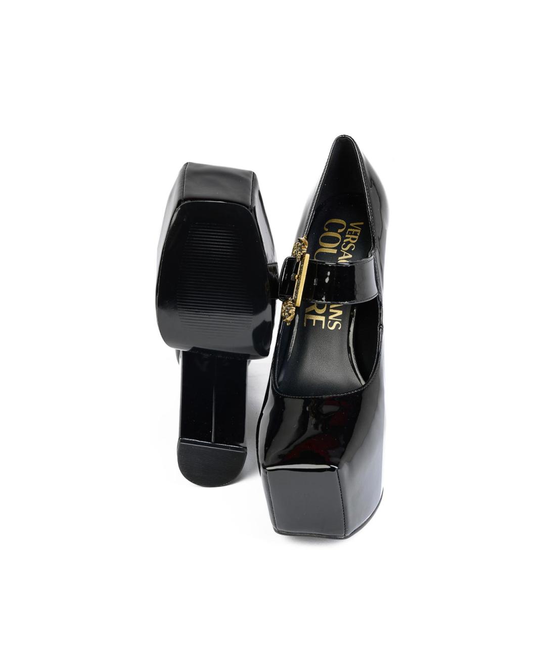VERSACE JEANS COUTURE Черные туфли, фото 4