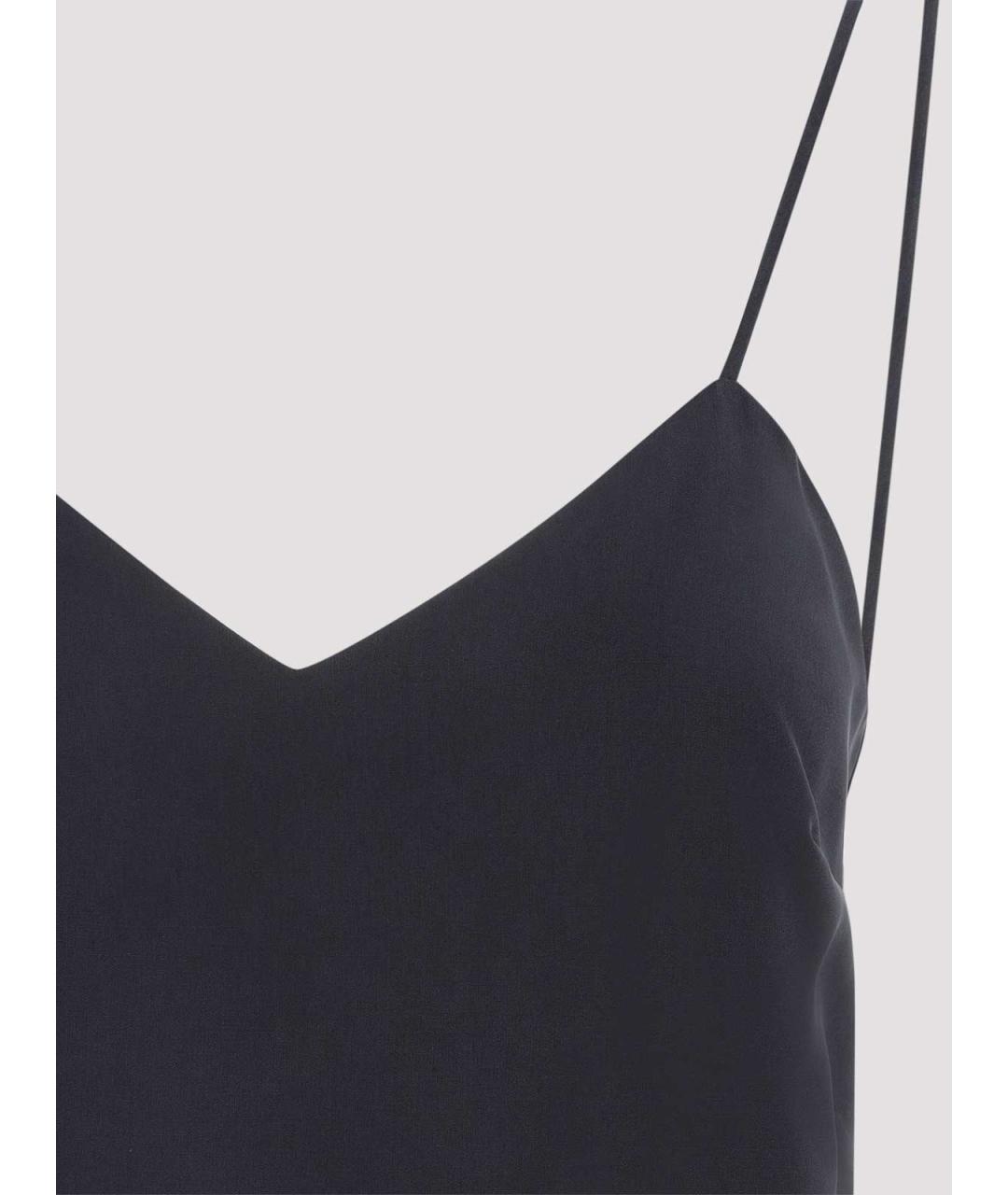 MAX MARA Синяя шелковая майка, фото 3