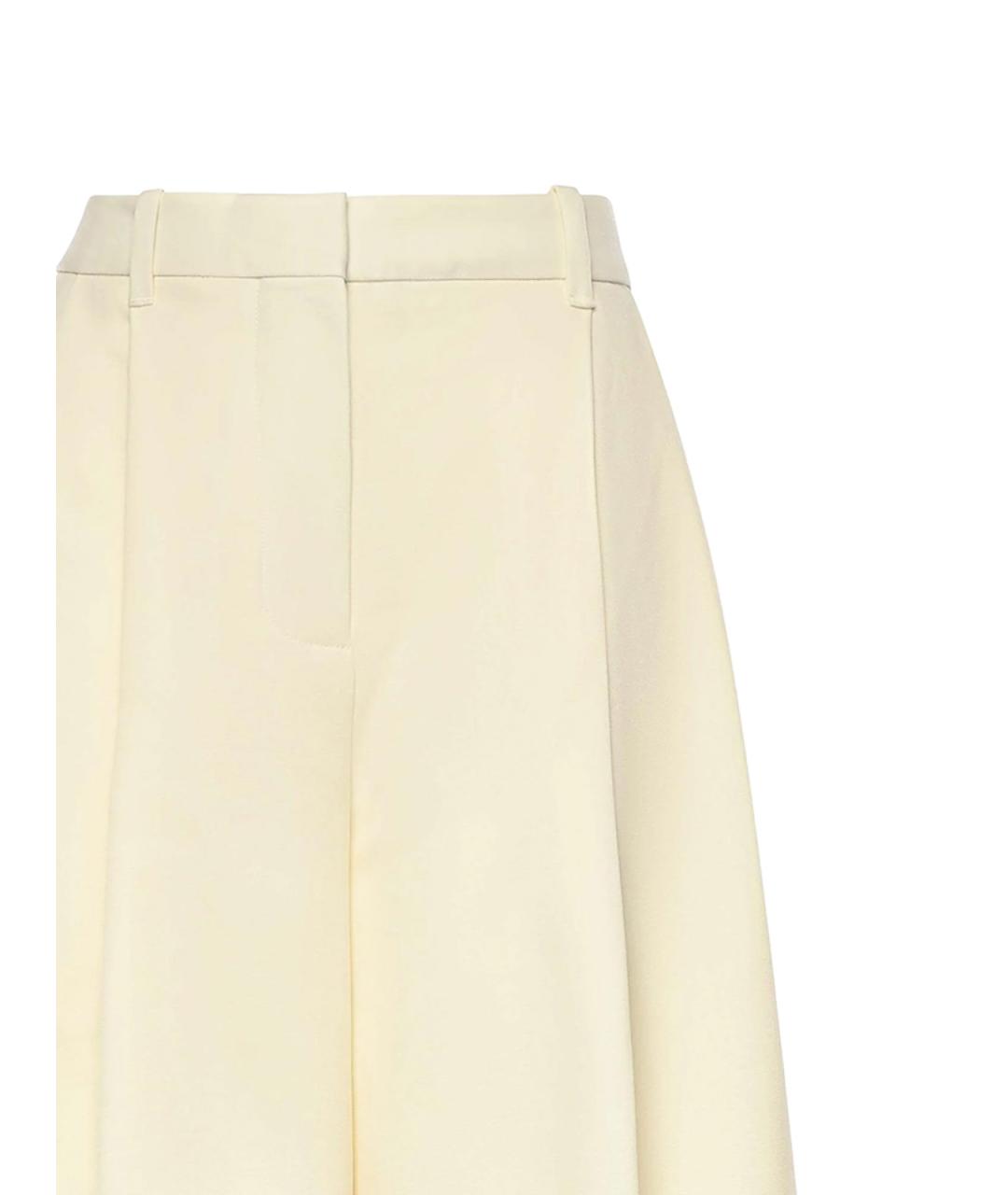 JACQUEMUS Белые шерстяные брюки широкие, фото 3