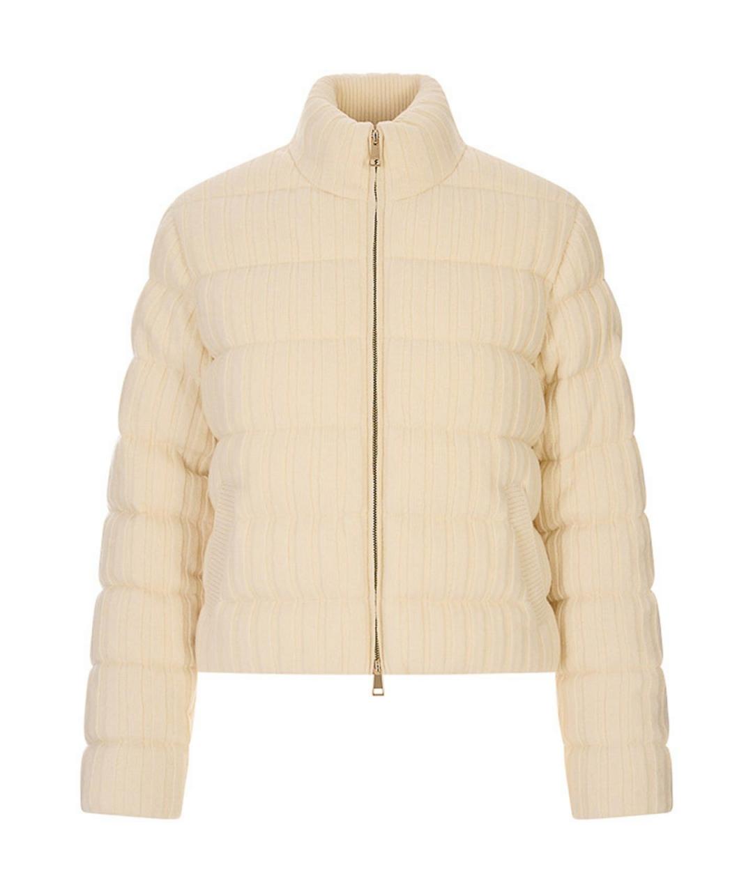 MONCLER Бежевый кашемировый кардиган, фото 1