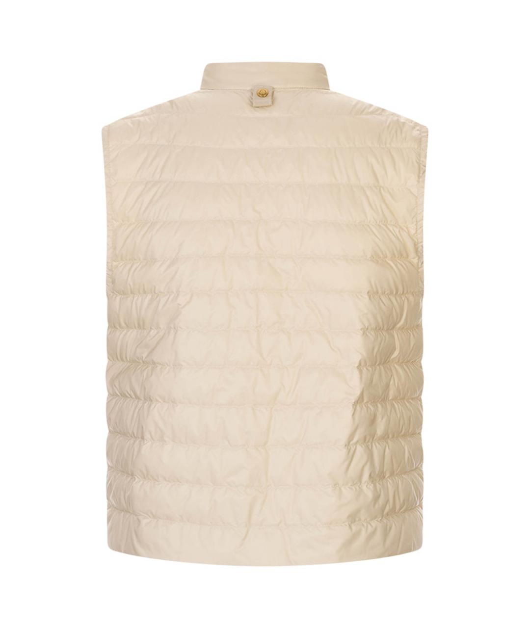 MONCLER Бежевая полиамидовая куртка, фото 3