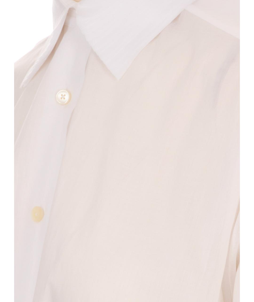 JIL SANDER Белая хлопковая рубашка, фото 3