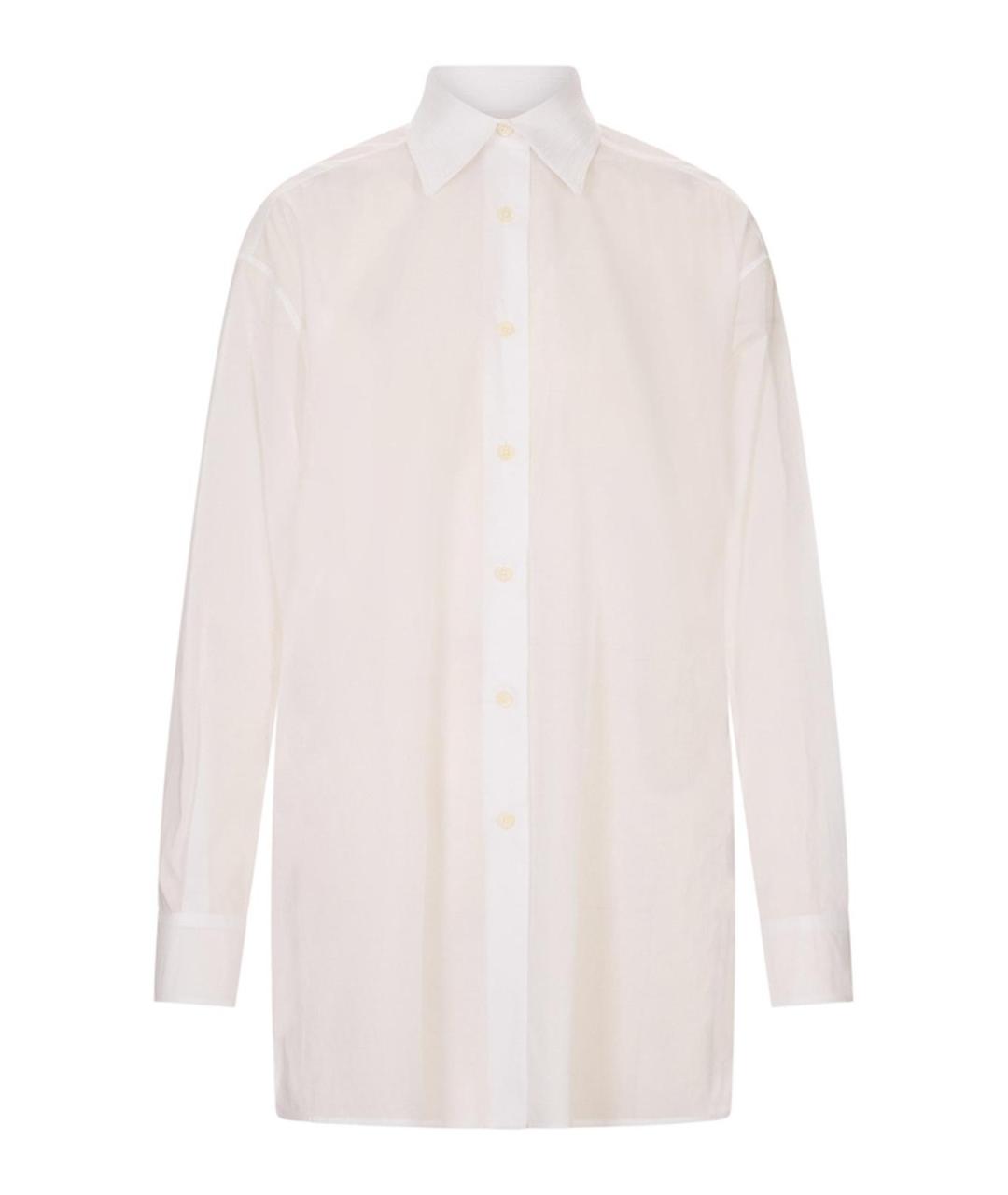 JIL SANDER Белая хлопковая рубашка, фото 1