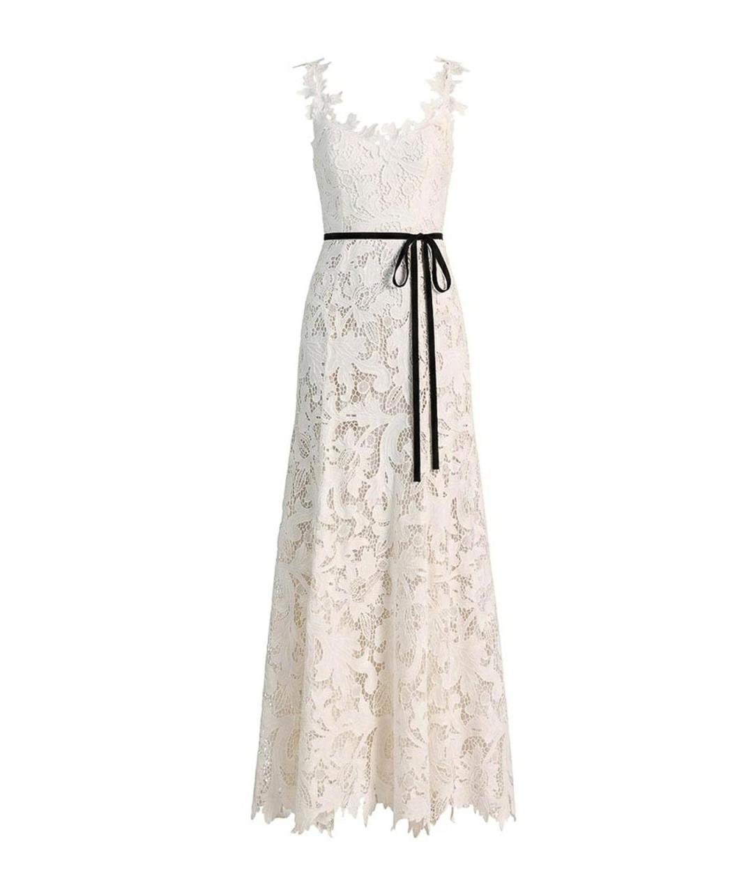 ALICE+OLIVIA Белое бархатное повседневное платье, фото 1